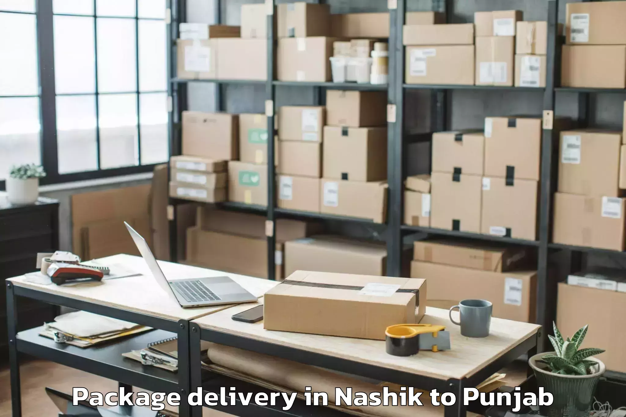 Trusted Nashik to Badhni Kalan Package Delivery